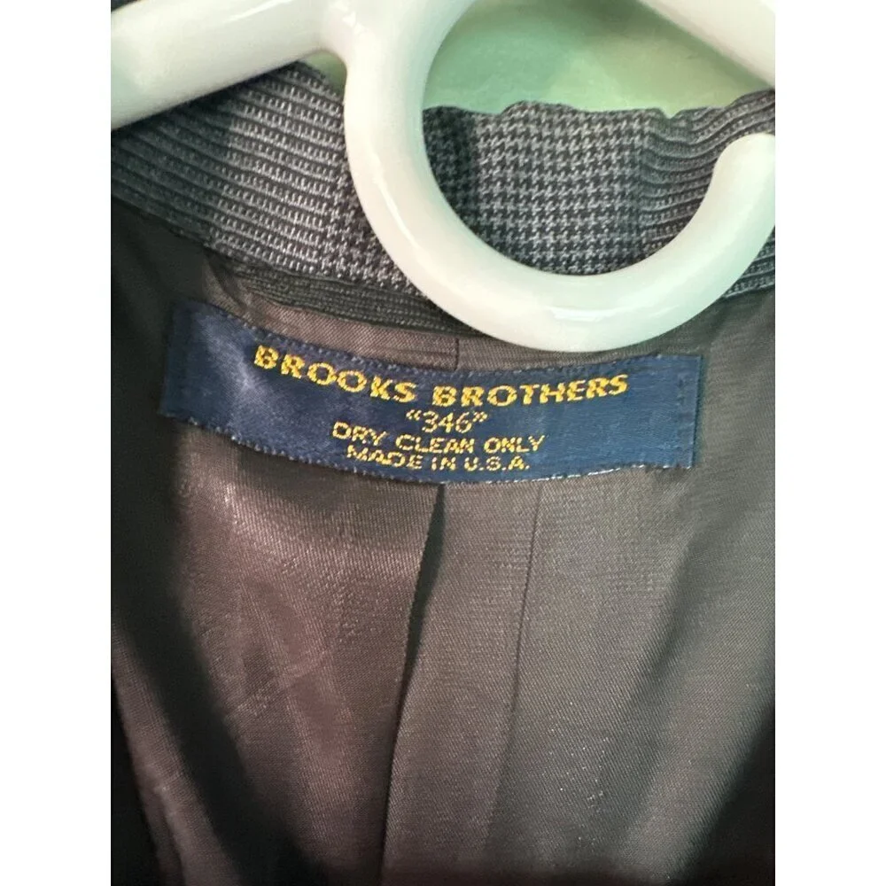 Brooks Brothers Men’s 40 Plaid Blazer Union Made USA Academia Preppy Classic